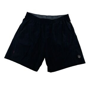 Rhone Black Nylon Polyurethane Stretch Drawstring Waistband Athletic Shorts XL